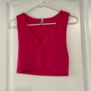 Nikibiki hot pink crop top, size small, like new